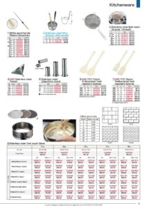 Strainer,Spatula,Funnel etc.