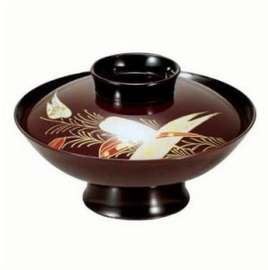 2-076-11 TAIKO Soup Bowl Burgundy Vine