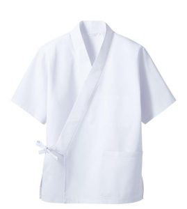 2-090-09 TAIKO Unisex Happi Coat (white)