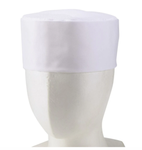 2-090-13 TAIKO Sushi Chef Hat w/ Mesh (White)