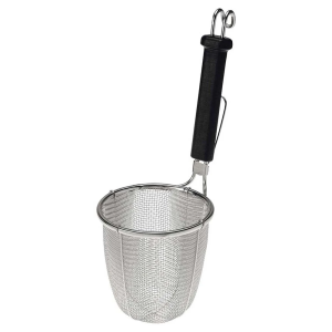 Ts Stainless steel Black Handle Power Grip Strainer